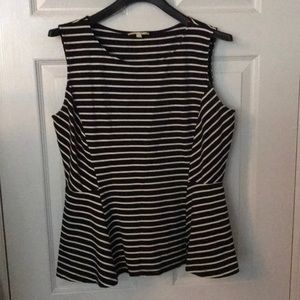 DONATED- Sleeveless Striped Top